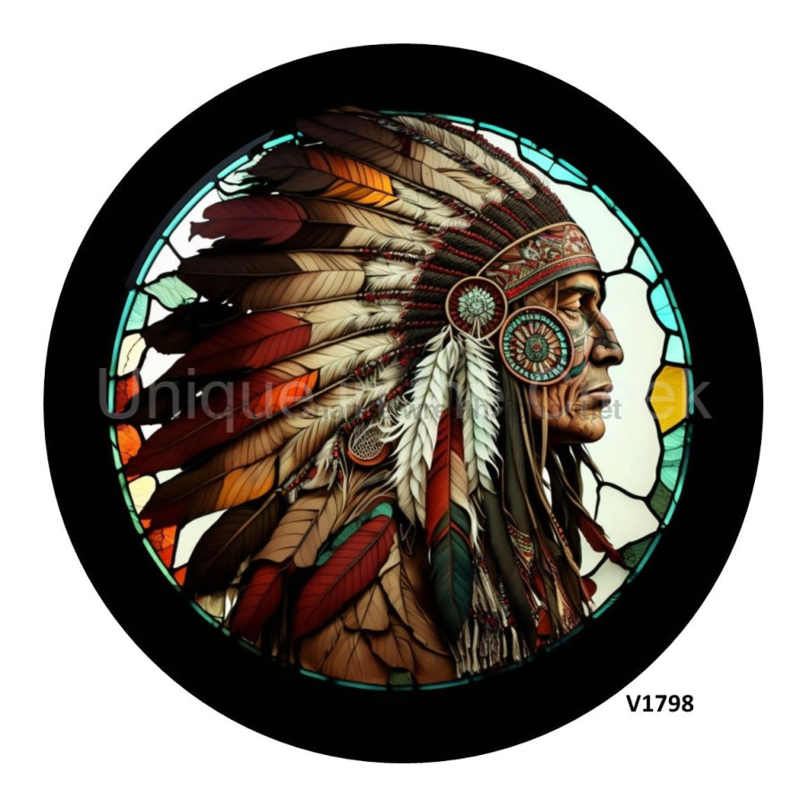 INDIAN CHIEF EVERYDAY 10.5" Vinyl Wreath Sign - UTIC-VINYL-V1798