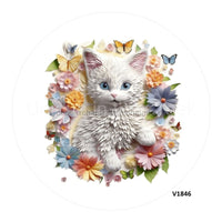 Thumbnail for KITTEN 3D 10.5" Vinyl Wreath Sign - UTIC-VINYL-V1846