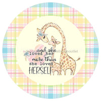 Thumbnail for LOVED HER MORE THAN HERSELF MOTHER DAUGHTER EVERYDAY 10.5" Vinyl Wreath Sign - UTIC-VINYL-V1199