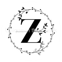 Thumbnail for MONOGRAM LETTER Z EVERYDAY 10.5" Vinyl Wreath Sign - UTIC-VINYL-V1323