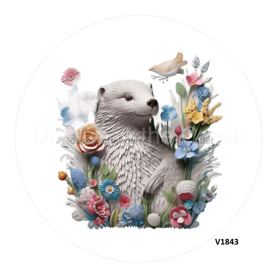 OTTER 3D 10.5" Vinyl Wreath Sign - UTIC-VINYL-V1843