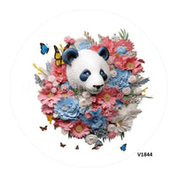 Thumbnail for PANDA 3D 10.5" Vinyl Wreath Sign - UTIC-VINYL-V1844