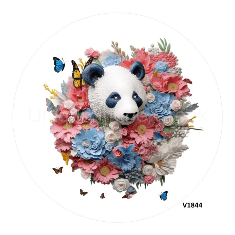PANDA 3D 10.5" Vinyl Wreath Sign - UTIC-VINYL-V1844