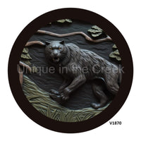 Thumbnail for PANTHER CARVING EVERYDAY 10.5" Vinyl Wreath Sign - UTIC-VINYL-V1870