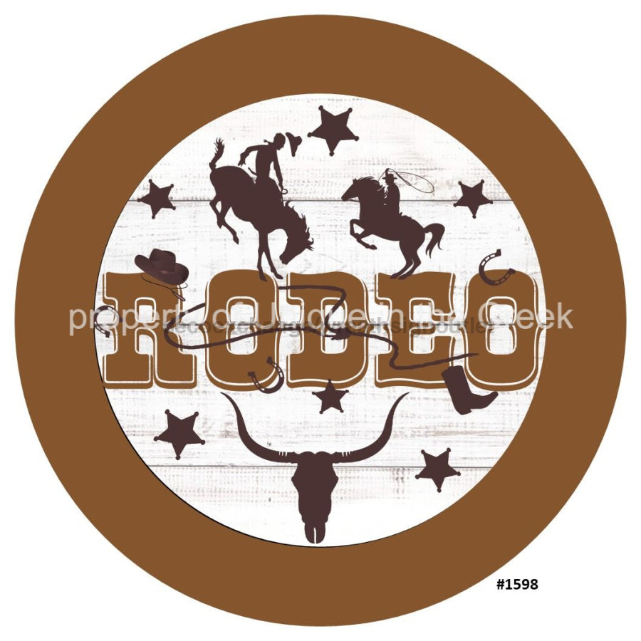 RODEO HORSE EVERYDAY 10.5" Vinyl Wreath Sign - UTIC-VINYL-V1598