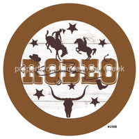 Thumbnail for RODEO HORSE EVERYDAY 10.5" Vinyl Wreath Sign - UTIC-VINYL-V1598