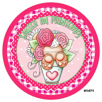 Thumbnail for SAUTER AU PRINTEMPS EASTER FRENCH BUNNY SPRING RELIGIOUS HOLIDAYS 10.5" Vinyl Wreath Sign - UTIC-VINYL-V1471