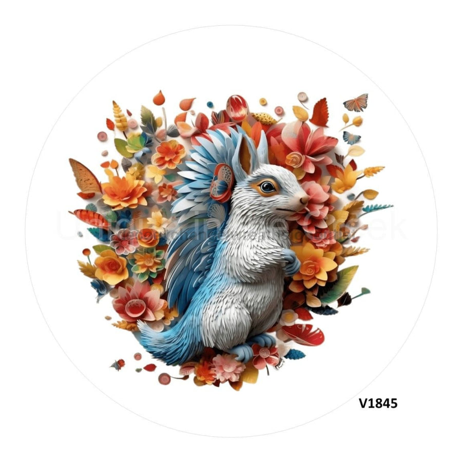 SQUIRREL 3D 10.5" Vinyl Wreath Sign - UTIC-VINYL-V1845