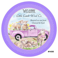 Thumbnail for WELCOME LAMB EASTER RELIGIOUS 10.5" Vinyl Wreath Sign - UTIC-VINYL-V1435