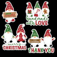 Thumbnail for Shipping Stickers Christmas Bundle 2 Vinyl Wreath Sign - DECOESTICKER-010