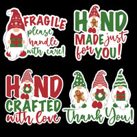 Thumbnail for Shipping Stickers Christmas Bundle 2 Vinyl Wreath Sign - DECOESTICKER-010