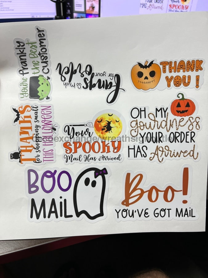 Vinyl Shipping Stickers Halloween Bundle 1 - DecoExchange