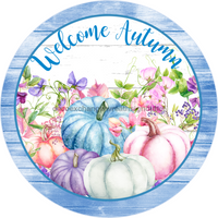 Thumbnail for Wreath Sign, Welcome Autumn, Fall Sign, 10