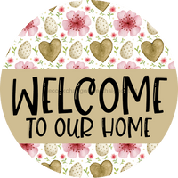 Thumbnail for Welcome Door Hanger Easter Dco-01113-Dh 18 Round