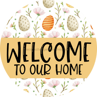 Thumbnail for Welcome Door Hanger Easter Dco-01114-Dh 18 Round