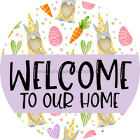 Thumbnail for Welcome Door Hanger Easter Dco-01120-Dh 18 Round