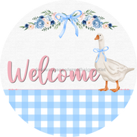 Thumbnail for Welcome Goose Sign, DECOE-5293-D, Sign For Wreath, 10