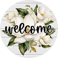 Thumbnail for Welcome Magnolia Sign, DECOE-5257-D, Sign For Wreath, 10