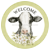 Thumbnail for Welcome Sign, Cow Sign, DECOE-4059-DH, 18 Wood Round