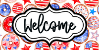 Thumbnail for Welcome Sign Dco-00140 For Wreath 6X12 Metal 8X10