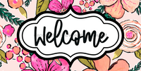 Thumbnail for Welcome Sign Dco-00141 For Wreath 6X12 Metal 8X10