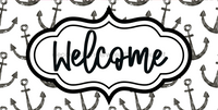 Thumbnail for Welcome Sign Dco-00142 For Wreath 6X12 Metal 8X10