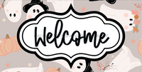 Thumbnail for Welcome Sign Dco-00147 For Wreath 6X12 Metal 6 X 12