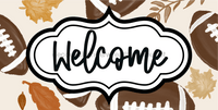 Thumbnail for Welcome Sign Dco-00151 For Wreath 6X12 Metal 6 X 12