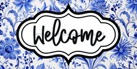 Thumbnail for Welcome Sign Dco-00159 For Wreath 6X12 Metal 6 X 12