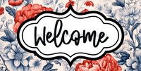 Thumbnail for Welcome Sign Dco-00161 For Wreath 6X12 Metal 6 X 12