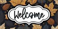 Thumbnail for Welcome Sign Dco-00163 For Wreath 6X12 Metal 6 X 12