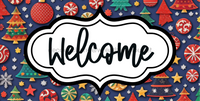 Thumbnail for Welcome Sign Dco-00164 For Wreath 6X12 Metal 6 X 12