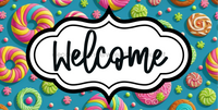 Thumbnail for Welcome Sign Dco-00165 For Wreath 6X12 Metal 6 X 12