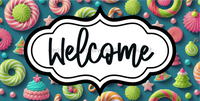 Thumbnail for Welcome Sign Dco-00166 For Wreath 6X12 Metal 6 X 12
