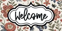 Thumbnail for Welcome Sign Dco-00168 For Wreath 6X12 Metal 6 X 12