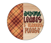 Thumbnail for Welcome Sign, Fall Sign, Autumn Sign, Wreath Sign, CR-081 - DecoExchange¬Æ