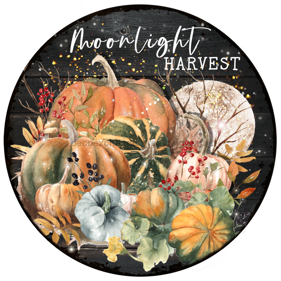 Welcome Fall 8" Metal Wreath Sign - DECOE-4604-B