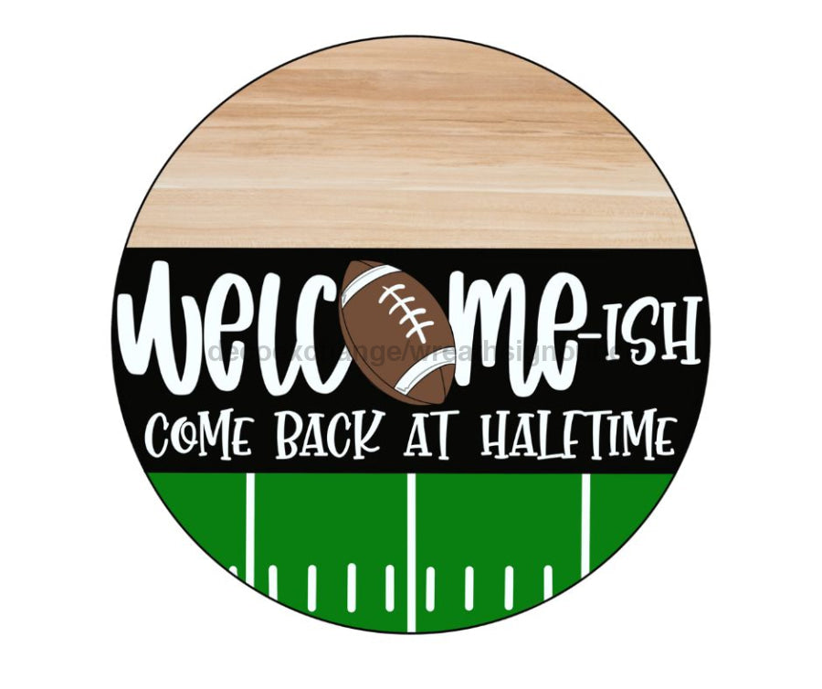 Welcome Sign, Football Sign, Funny Sign, Wreath Sign, CR-080 - DecoExchange¬Æ