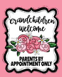 Thumbnail for Welcome Sign Grandparents Dco-00576 For Wreath 8X10 Metal