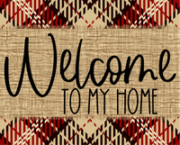 Thumbnail for Welcome To My Home Fall Sign Dco-00004 For Wreath 8X10 Metal