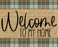 Thumbnail for Welcome To My Home Fall Sign Dco-00010 For Wreath 8X10 Metal
