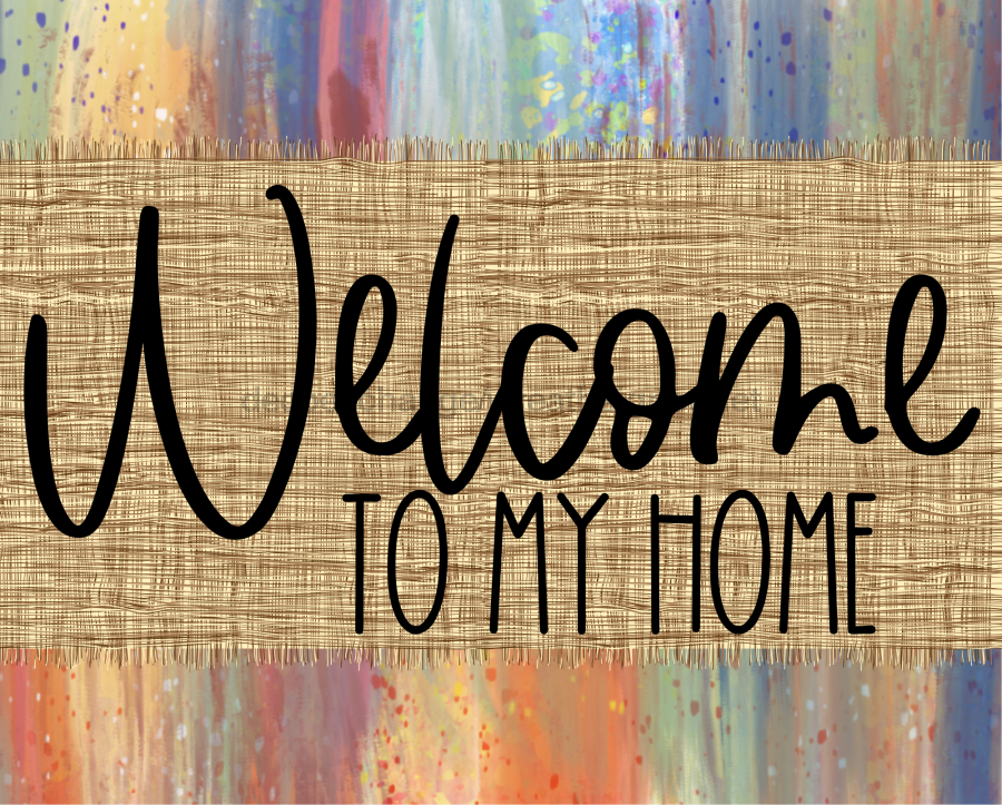Welcome To My Home Fall Sign Dco-00018 For Wreath 8X10 Metal