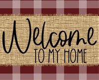 Thumbnail for Welcome To My Home Fall Sign Dco-00022 For Wreath 8X10 Metal