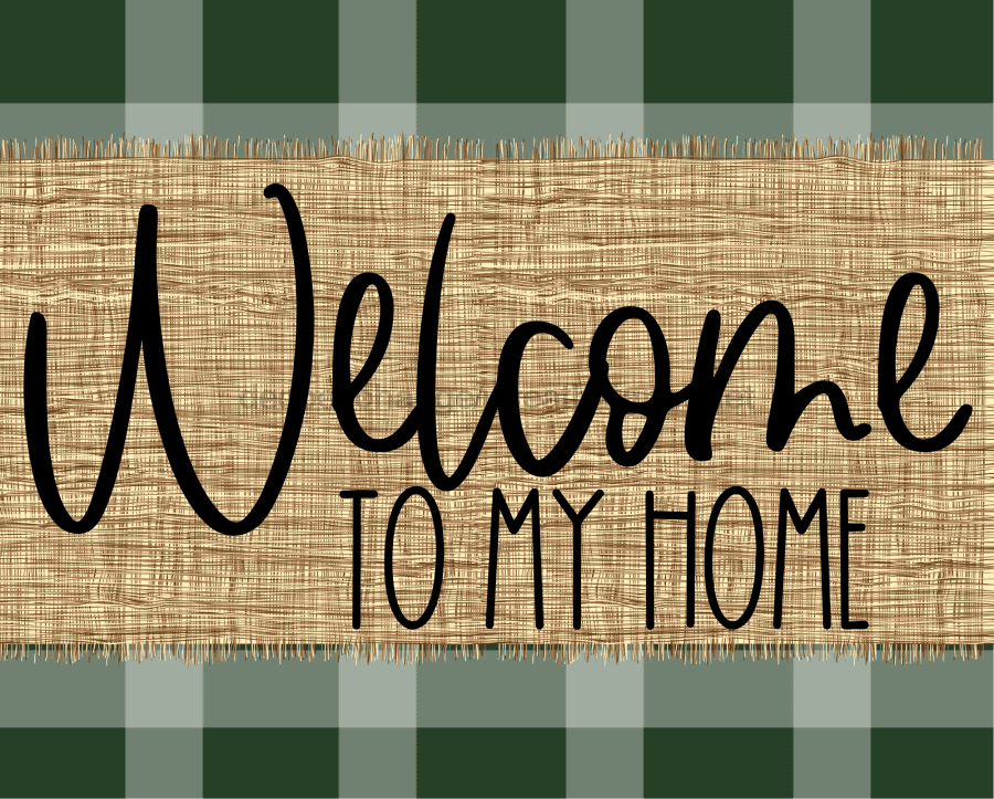 Welcome To My Home Fall Sign Dco-00024 For Wreath 8X10 Metal