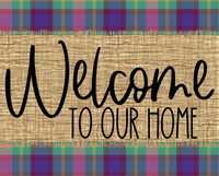 Thumbnail for Welcome To My Home Fall Sign Dco-00027 For Wreath 8X10 Metal