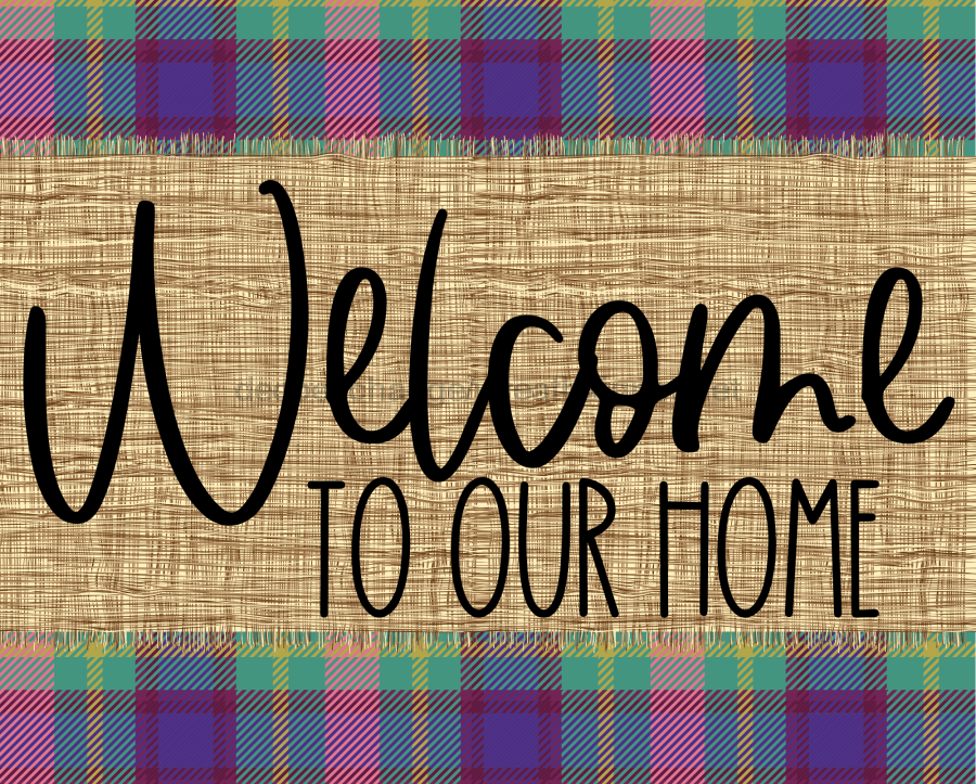 Welcome To My Home Fall Sign Dco-00027 For Wreath 8X10 Metal