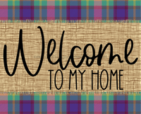 Thumbnail for Welcome To My Home Fall Sign Dco-00028 For Wreath 8X10 Metal