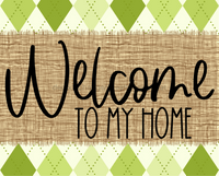 Thumbnail for Welcome To My Home Sign Dco-00058 For Wreath 8X10 Metal