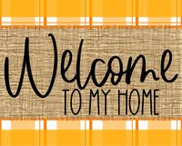 Thumbnail for Welcome To My Home Sign Dco-00062 For Wreath 8X10 Metal