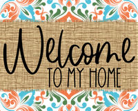 Thumbnail for Welcome To My Home Sign Dco-00064 For Wreath 8X10 Metal